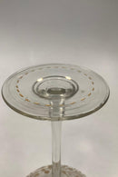 Antik Glas opsats med guld dekoration