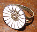 Anton Michelsen Margurite/Margerite Ring in Sterling Silver and Enamel