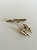 Anton Michelsen Smykkesæt med Broche og Øreklips i Sterling Sølv