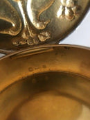 阿克塞尔-霍尔姆银盒，有鸟和叶子的图案，内部镀金。