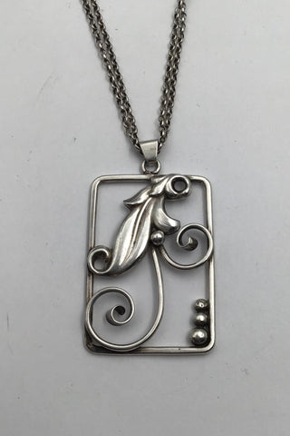 B Meyer Sølv Vedhæng (Med kæde)