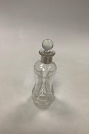 Holmegaard Dragsted Glass Carafe with silver ribbon