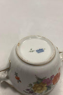 Royal Copenhagen Fuld Saksisk Blomst Sukkerskål med Låg No 1681