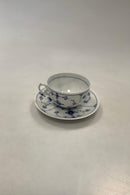 Bing og Grøndahl Blåmalet / Musselmalet Riflet Kaffekopper