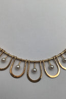 Bent Gabrielsen 14K Gold Necklace with Pearls
