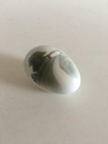 ビング＆グロンダール社 風景をモチーフにしたアールヌーヴォーエッグ