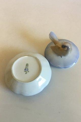 Bing & Grøndahl Art Nouveau Bonbonniere med fugl på låget No 1623 PMN