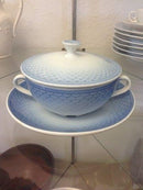 Bing & Grøndahl Blå Tone Hotel Bouillon cup, låg og underkop No 1029