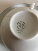 Bing & Grondahl Grey Orchide/Orkide Tea Cup and Saucer No 473