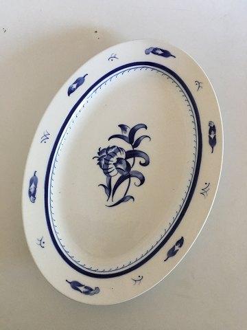 Bing Grondahl周年纪念套装/蓝色康乃馨大椭圆形盘子