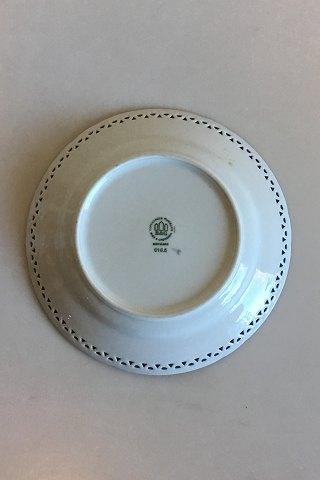 Bing & Grøndahl Måge med Guld Kagetallerken med gennembrudt kant No 615.5