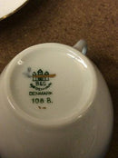 Bing & Grondahl Seagull with gold Mocca Cup and saucer No 108 B