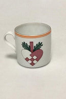 Bing & Grøndahl Porcelain Cup with a braided Christmas Heart. No. 305