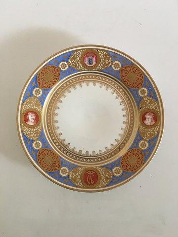 Bing & Grondahl Pragteller aus dem Oldenborg-Set von 1861, entworfen von Christian Hansen