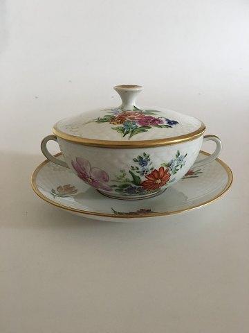 Bing Grondahl Saxon Flower Bouillon Cup and Saucer No 247