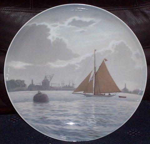 Bing & Grondahl Einzigartige Hantelscheibe von Christian Benjamin Olsen 42cm