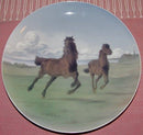 Bing & Grondahl Unique Wall Plates with Horses by Knud Max Møller