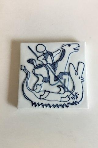 Bing & Grøndahl Vægrelief/Flise Mærket 