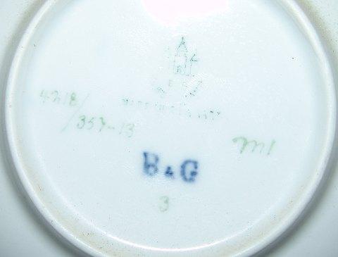 Bing & Grøndahl Vægtallerken med vindmølle No 4218/357-13