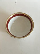 Bing & Grøndahl Wagner Skål No 44A. Vinrød og Guld Bord.