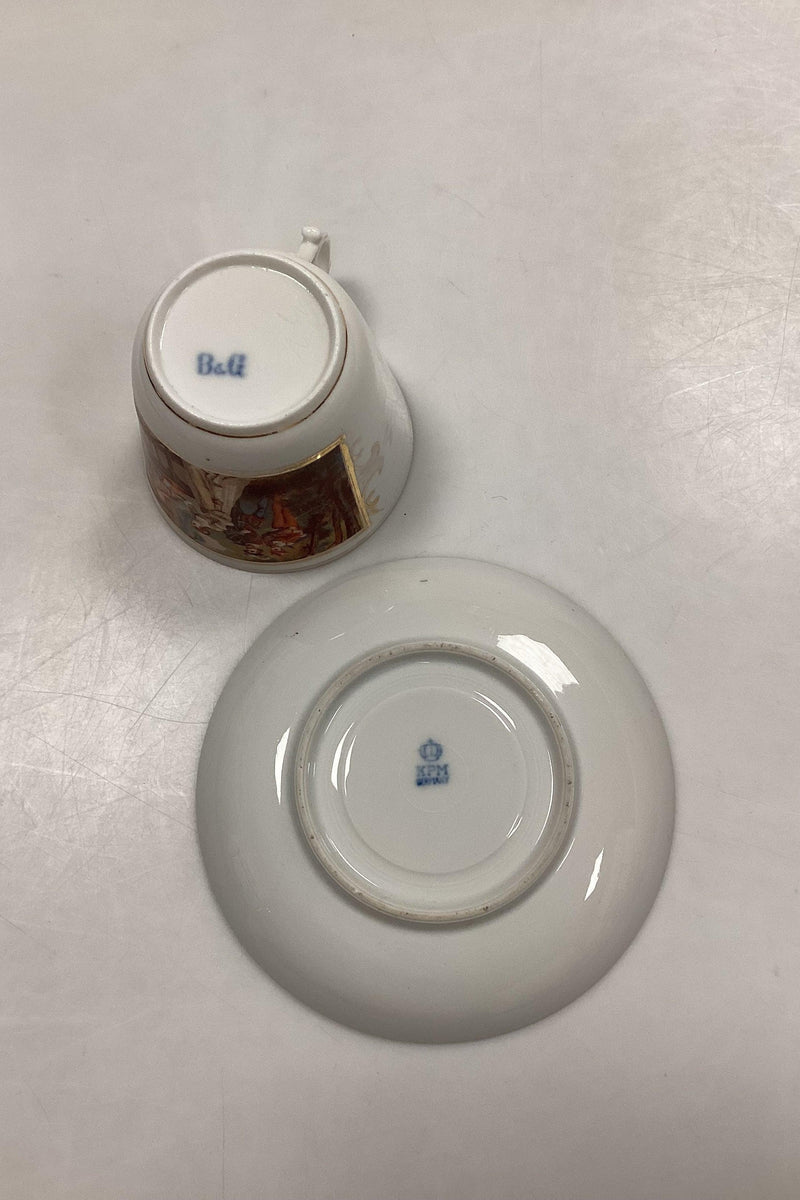 Bing og Grøndahl Antik Kaffekop med KPM Underkop