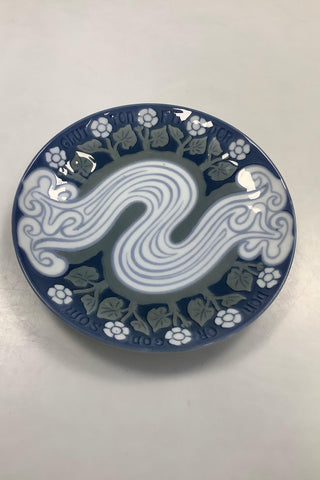 Bing og Grøndahl Art Nouveau Vægtallerken 1900 Den er god som Glutten fylder