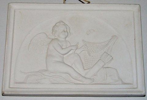 Bing og Grøndahl Biscuit Platte Amor Virker et Net No 82