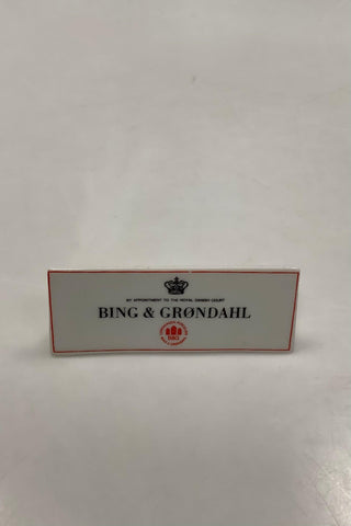 Bing and Grondahl Dealer Sign