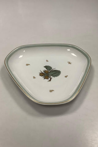 Bing and Grondahl Hazelnut Triangular dish No 40