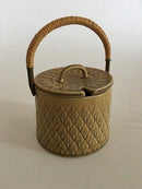 Bing og Grøndahl / Kronjyden - Relief Marmeladekrukke med Låg og Hank