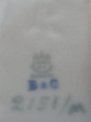 Bing and Grondahl seal in Matt Iron Porcelain 2151/M  20,5cm