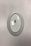 Bing og Grøndahl Saksisk Blomst, Hvid Oval Skål No. 39