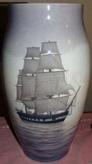 Bing and Grondahl Unique Ship Vase by Ellias Pedersen