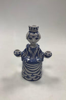 Bjørn Wiinblad 工作室烛台，蓝色，编号 L89，1976 年制造