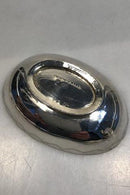 Blomsterudsmykket Sølv Skål