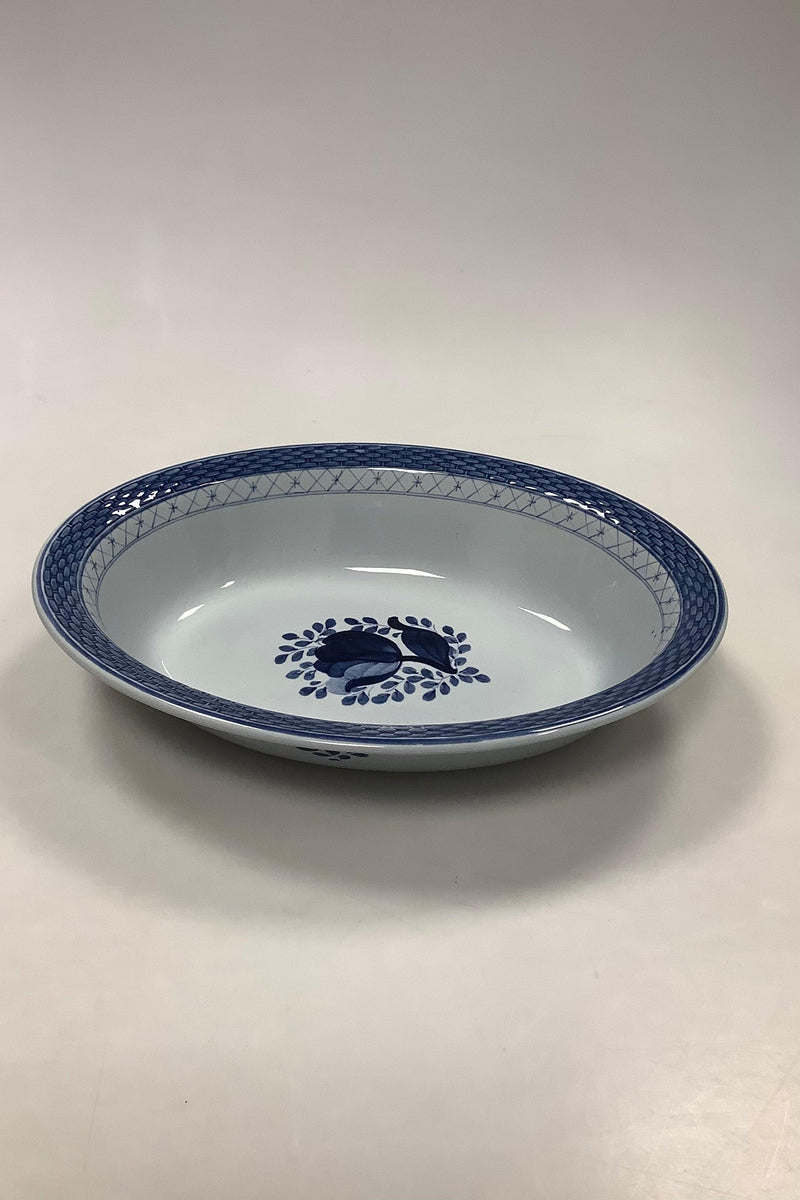 Royal Copenhagen Blå Tranquebar Oval Skål No. 1411