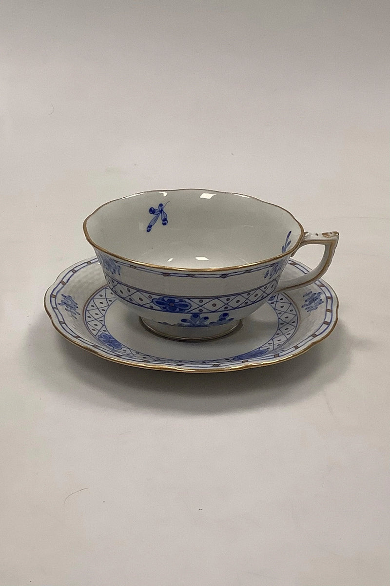 Herend Ungarn Thekop med underkop i Blå overglasur