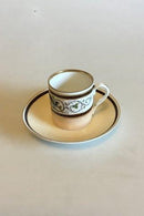 Carl Tielsch / Altwasser Mocca Cup decorated with flower frieze with dragons and gold. From 1875-1909