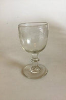 Conradsminde Vinglas med Egeløv. Fra ca. 1840