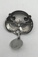 CTC/Dansk Sølv Art Nouveau Broche