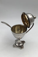 Dansk Empire Sølv Sennepsbæger med ske (1814)