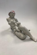 Michael Andersen Stentøjsfigur af Ungdame med Barn