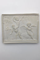 Royal Copenhagen Bisquit "Cupid with a swan and boys picking fruit (Summer)"