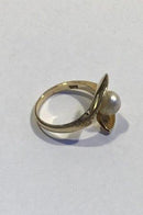 Edvard Berg 14K Guld Ring med perle