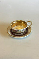 Empirekop dekoraeret med roser og guld. Antageligt Russisk. Fra 1860-1880