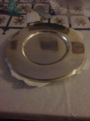 A set of 8 beautifull Modern Charger Plates in Sterling Silver 28cm dia