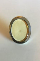 Evald Nielsen Small Picture Frame of Silver. Hammered with faceted glass