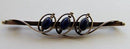 Evald Nielsen ラピスルズリ入りスターリングシルバー・ブローチ