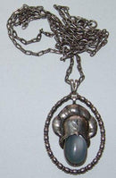 Evald Nielsen Sterling Sølv vedhæng med månesten