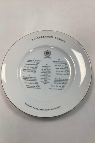 Bing and Grondahl Anniversary Song Plate 1953 Large